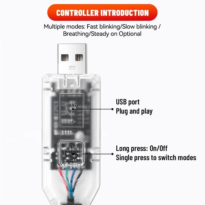 2Pcs LED Devil's Eye Truck Windshield Rear Warning Light Demon Animation Display Auto Decoration Accessories