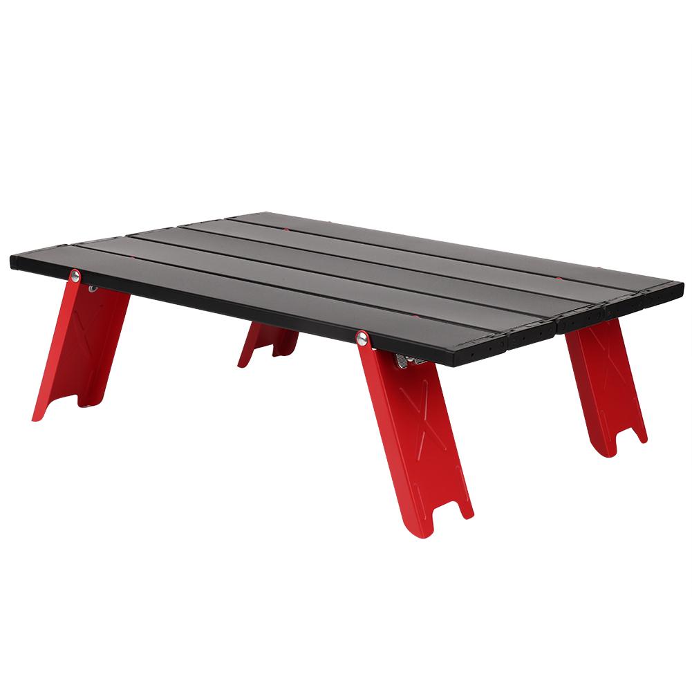 Mini Aluminum Alloy Picnic Table Lightweight Folding Table for Outdoor BBQ Backpacking Camping