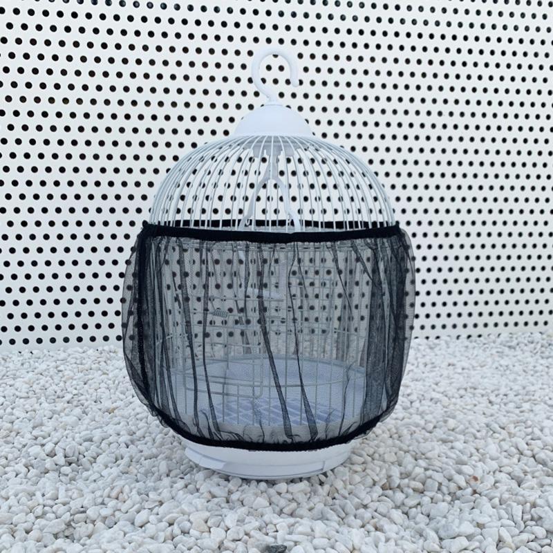 2026 M/L Bird Cage Cover Mesh Bird Cage Case Cover Skirt Traps Clean Cage