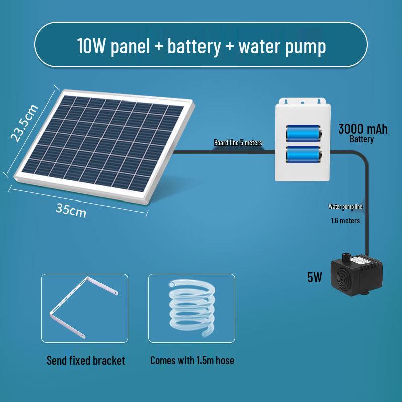 Solar Aquarium Filter & Oxygen Circulation Pump - 3-in-1 Automatic Water Purifier
