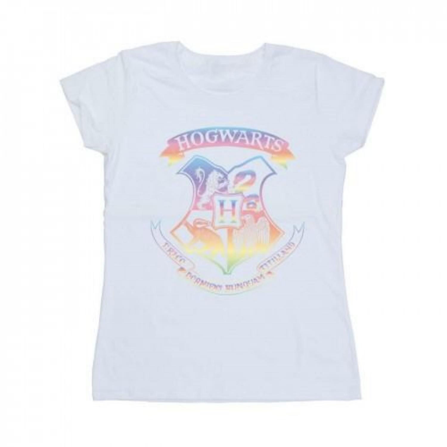 

HARRY POTTER Womens_Ladies Crest Pastel Cotton T-Shirt S чёрный