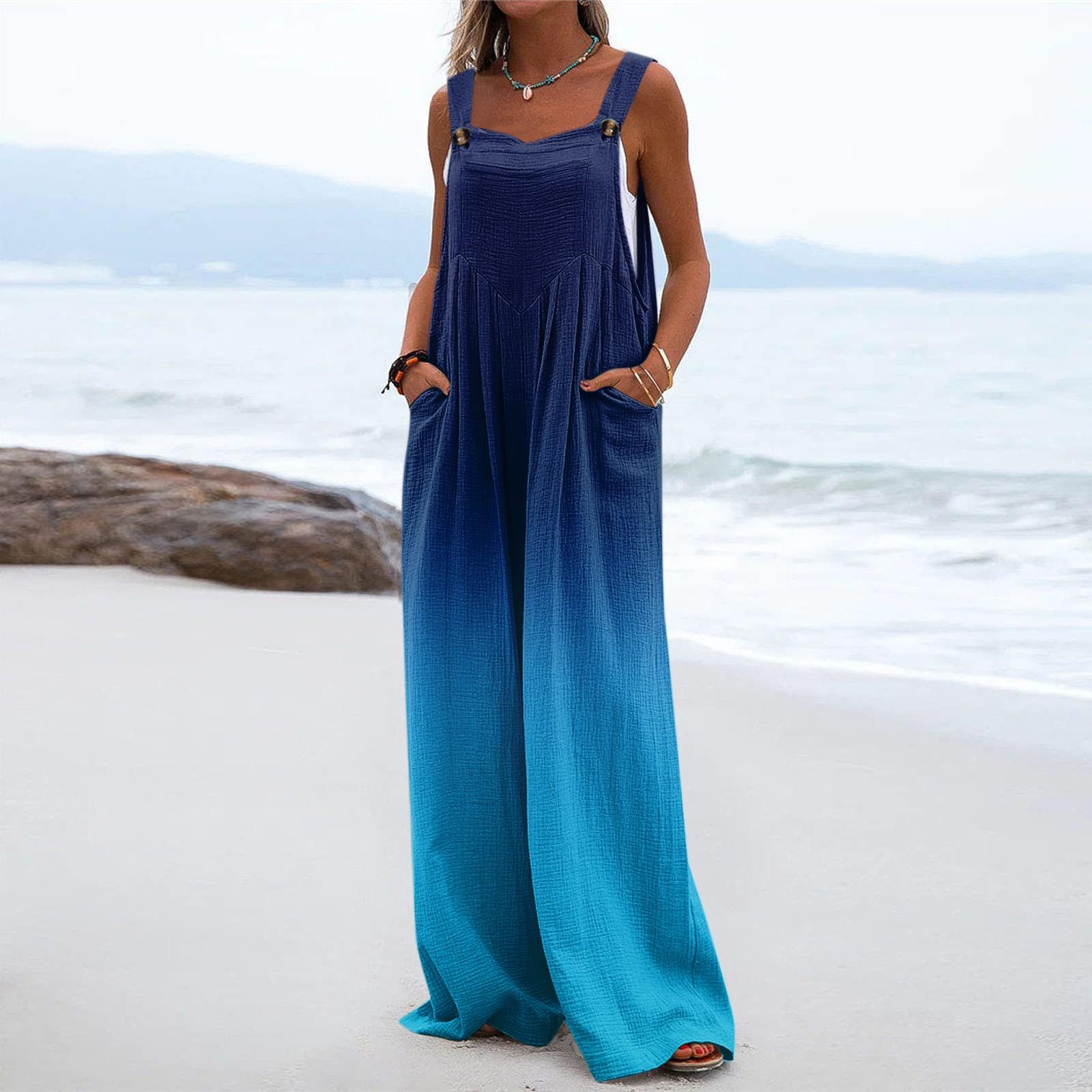 

Женские брюки, комбинезон, модный повседневный комбинезон с боковыми карманами и цветочным принтом, нерегулируемый комбинезон на бретелях M