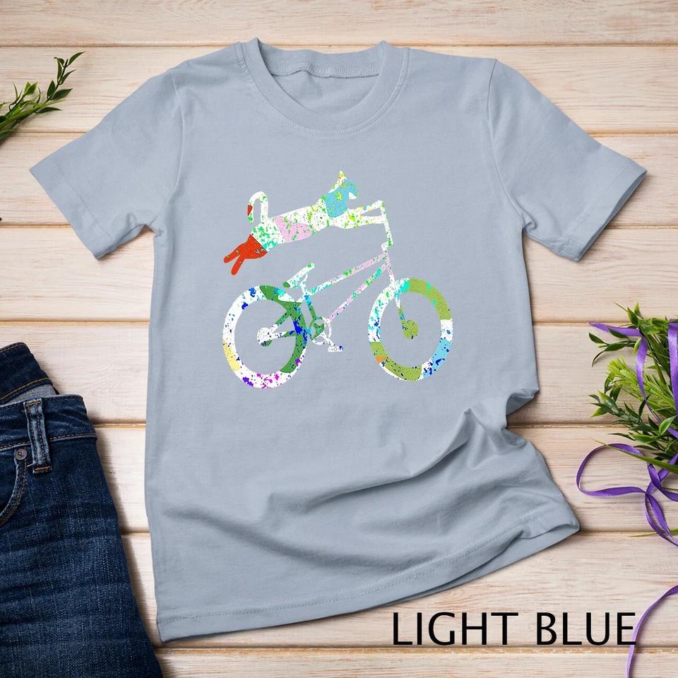 Cat On BMX Bike Kitten Lover Bike Cycling Bicycle Gift T-Shirt Unisex T-shirt 4 3XL