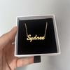 Custom NAME Jewelry Pvd Plated CE Testing No Fade Stainless Steel Necklace for Women Kid Gifts