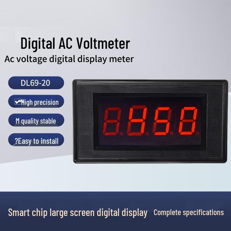 

Yuan Te DL69-20 Digital AC Voltmeter CN plug (adapter included)
