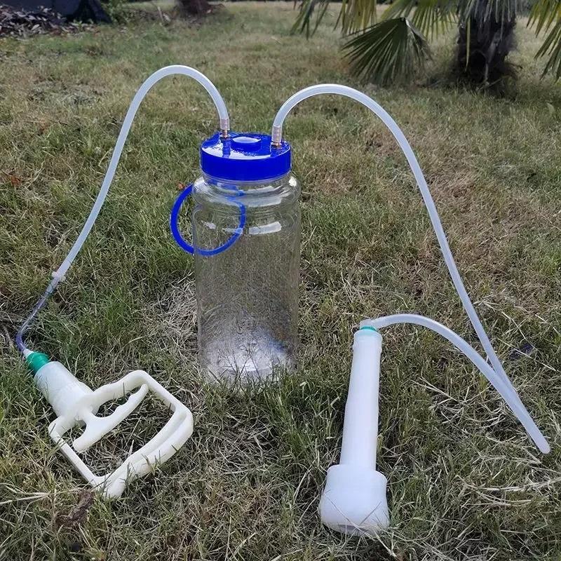 Electric cow milking machine sucking cow
