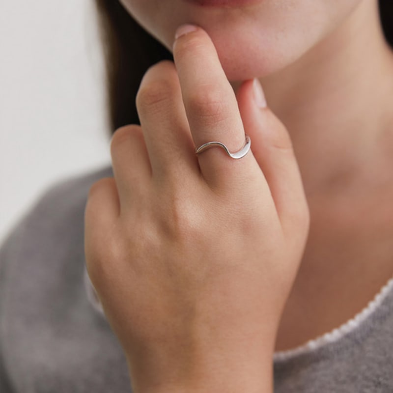 Tatiana (925 Silver) Big Wave Ring CR1848