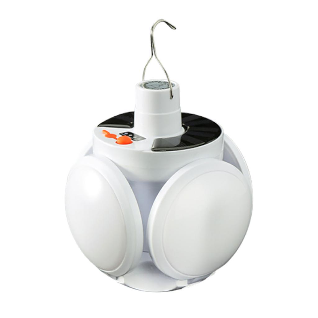 Solar Camping Light High Brightness Energy Saving Portable Outdoor LED Lamp with Hook for Fishing Emergency