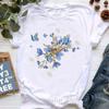 Rainbow Ballet Dancer Print T Shirt Girls Gymnast Lover Tshirt Unisex Watercolor Flowers Tshirt Femme Summer Short Sleeve Tops