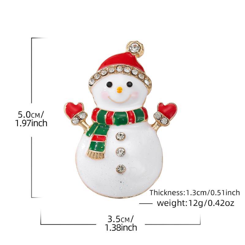Broșe Tematică de Crăciun Cu Strălucitoare Strass Designuri Adorabile Perfecte Pentru Petrecerea de Crăciun Cadou de Sărbători