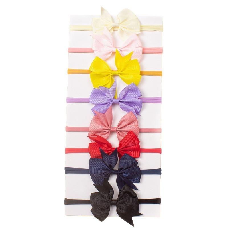 New Cute Baby Headband, Comfortable Candy-colored Bow Baby Headband, Children's Hair Accessories