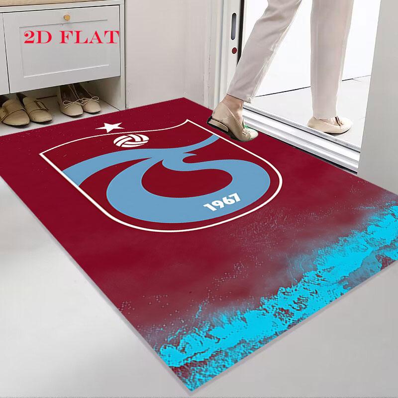 Tappeto con logo Trabzonspor per Soggiorno, Camera da Letto, Decorazione Divano Casa, Tappetino Antiscivolo per Giochi Bambini