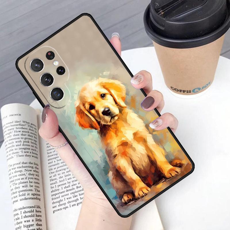 Golden Retriever Dog phone case Cover For Samsung Galaxy S24 S25 Ultra S21 S22 Ultra S10E Note 10 Plus Note 20 FE S23