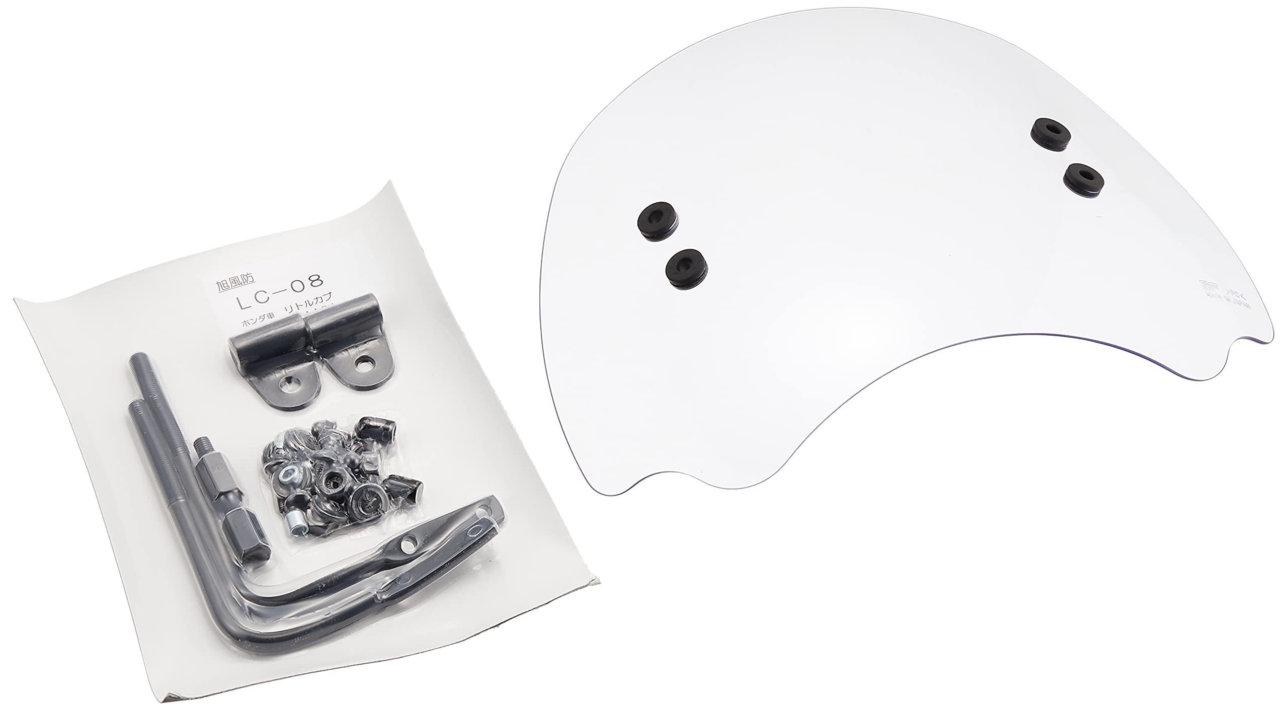 

Asahi Windshield Short Visor Clear Windscreen (AF ASAHI) [Little Cub] LC-08