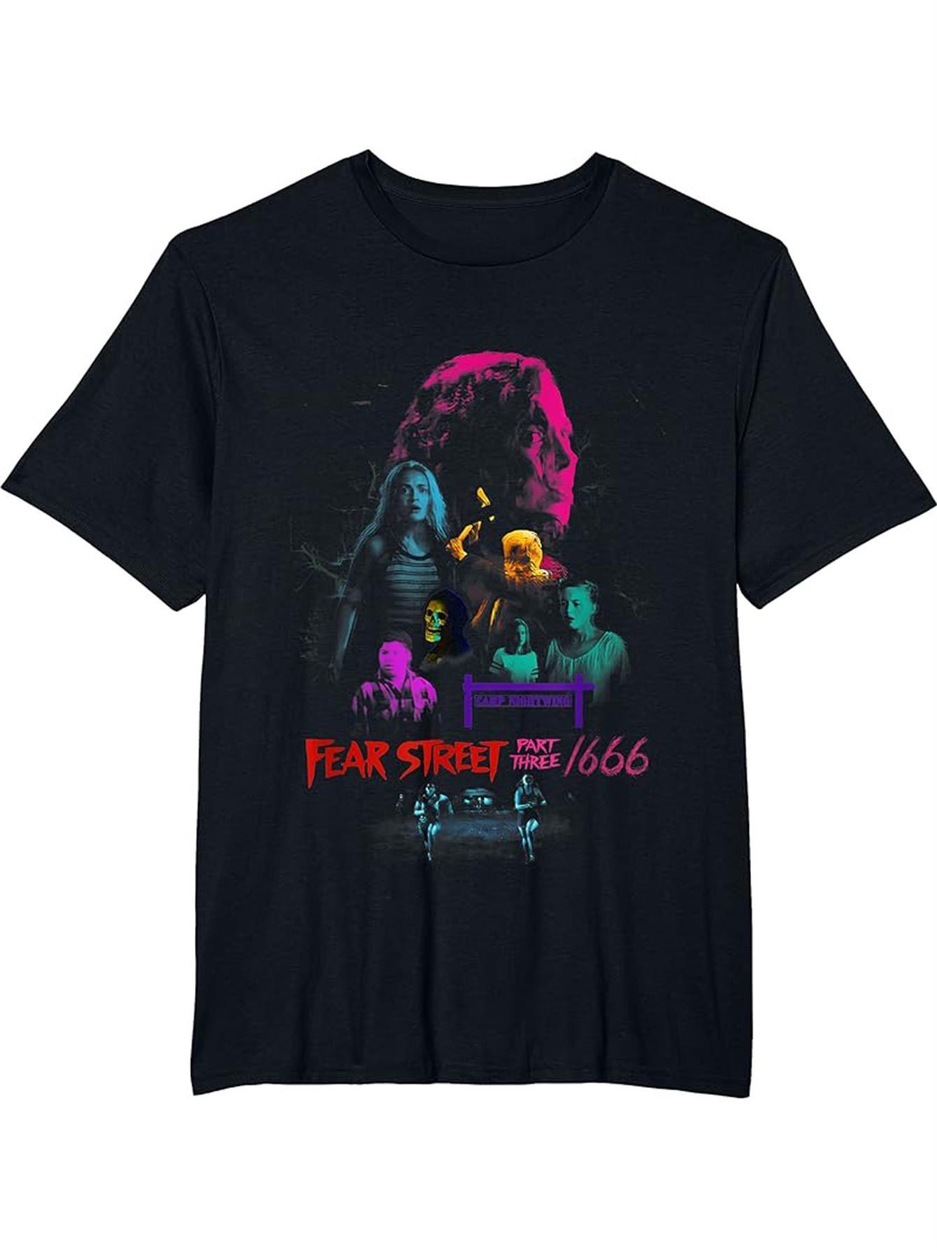 

Men s Fear Street Part Three 1666 Movie T-Shirt - Iconic Film Art Tee with Neon XXL