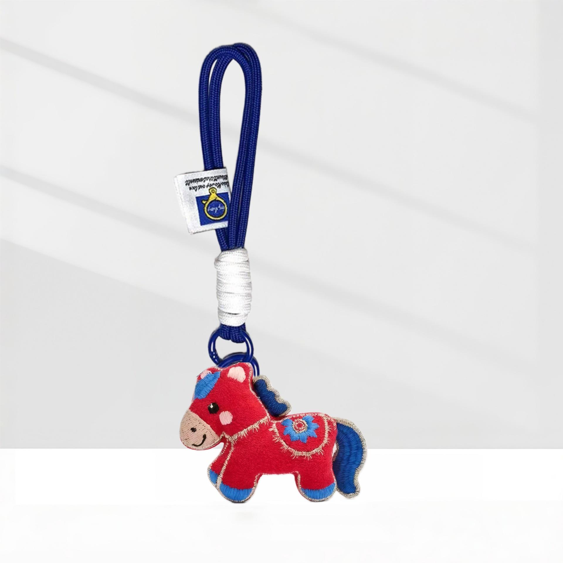 

Yuan Bmw Cartoon Fabric Festive Pony Doll Accessories Bag Hanging Keychain Lanyard Bag Mobile Phone Pendant