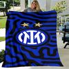 1 Stück Decke Inter Mailand Logo 1 Print Design, Leichte Decke für Sofa, Bett - Weich & Warm, Geschenk für Alle Jahreszeiten wie Weihnachten, Halloween