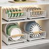 Dish Rack Kitchen Drawer Built-in Dish Multi-function Storage Rack Kitchen Organizer