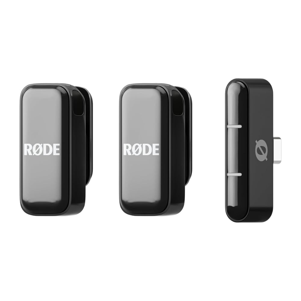 RODE Microphones Wireless Micro USB-C Black Ultra-Compact Microphone for Smartphones (USB-C Connection) WIMICROC