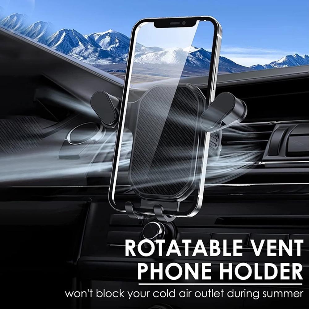 Universal Car Phone Holder with Ventilation Hook for 360 Degree Rotation Installation Anti Shake Supports All Phone Xiaomi
