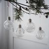 Luminous Christmas Tree Ornament: Decorative Plastic Ball