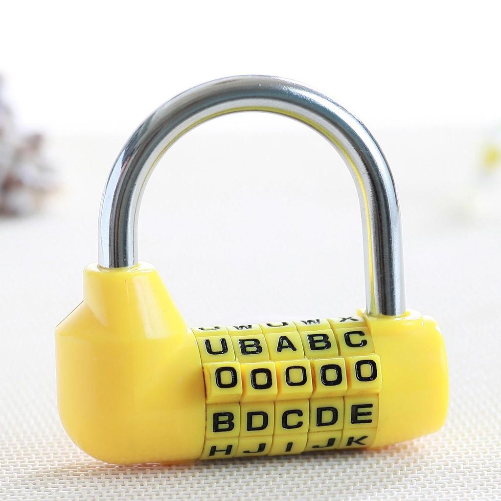 5-Digit U-Shaped Combination Padlock for Gym, Door, Suitcase, and Cabinet