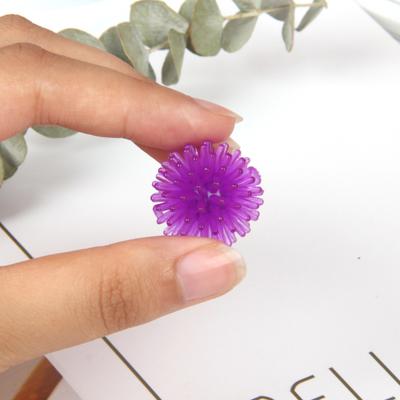 24 Pezzi 2,5 cm Palle Spinate per Siepe Mini Palle Porcospino Sollievo dallo Stress Morbida Piccola Palla da Massaggio Sensoriale Fidget Toy Gadget per Feste di Compleanno