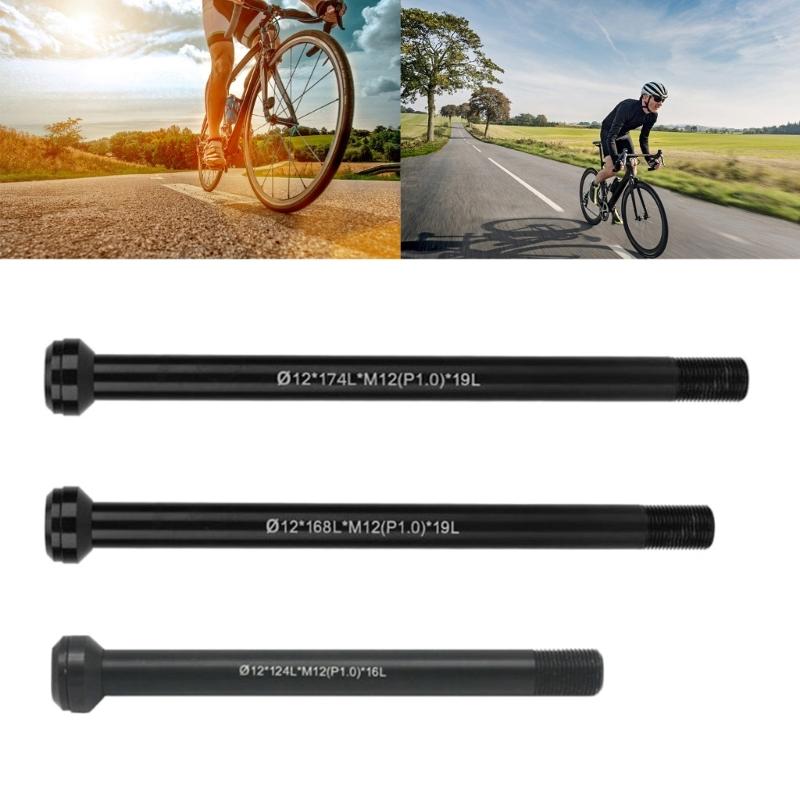 Bicycles Rear Wheel Thru Axles High Strength 12mm Thru Axles Skewer Replacement Road Bike Thru Axles Easy to Install