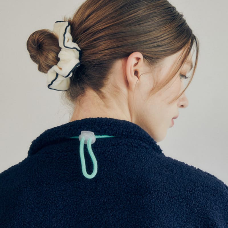 Mellotory Terry Line Scrunchie (cream)