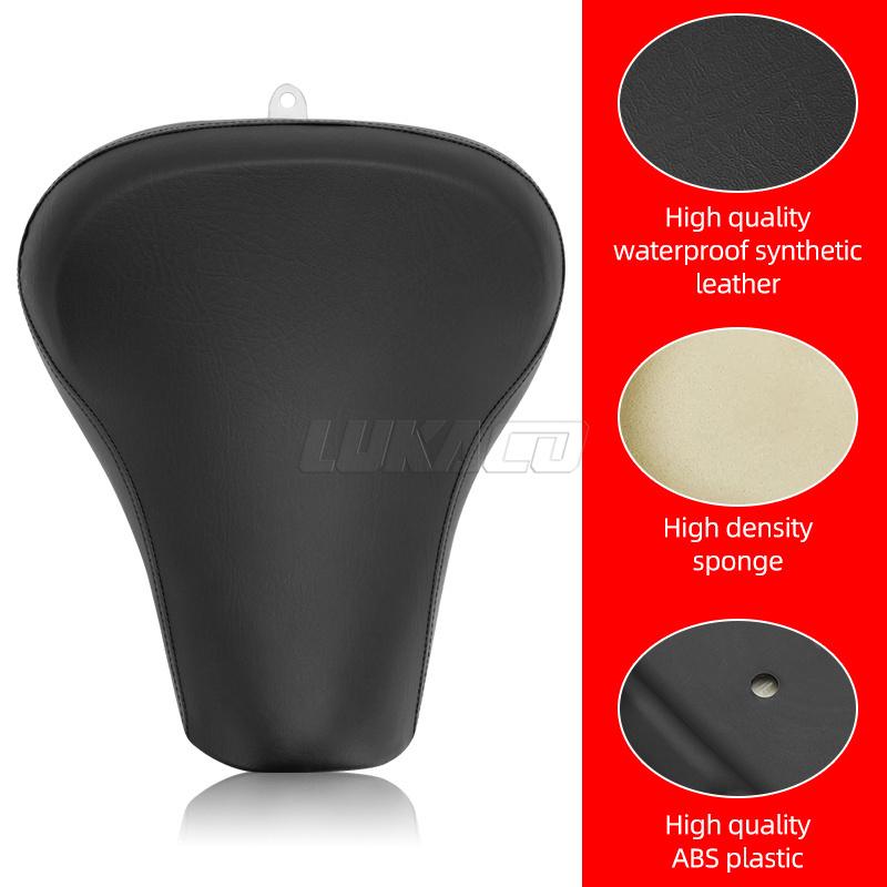 Motorcycle Front Driver Rider Pillow Solo Seat Cushion For Harley Sportster XL 883 1200 Custom XLH 1100 Roadster XLS 1983-2003