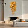 Faux Plant Garland for Seasonal Decor 5?Fork Artificial Maple Leaf Hanging Vine, Fake Foliage Wall Autumnal Festivals Plant, Simulated Greenery Vine