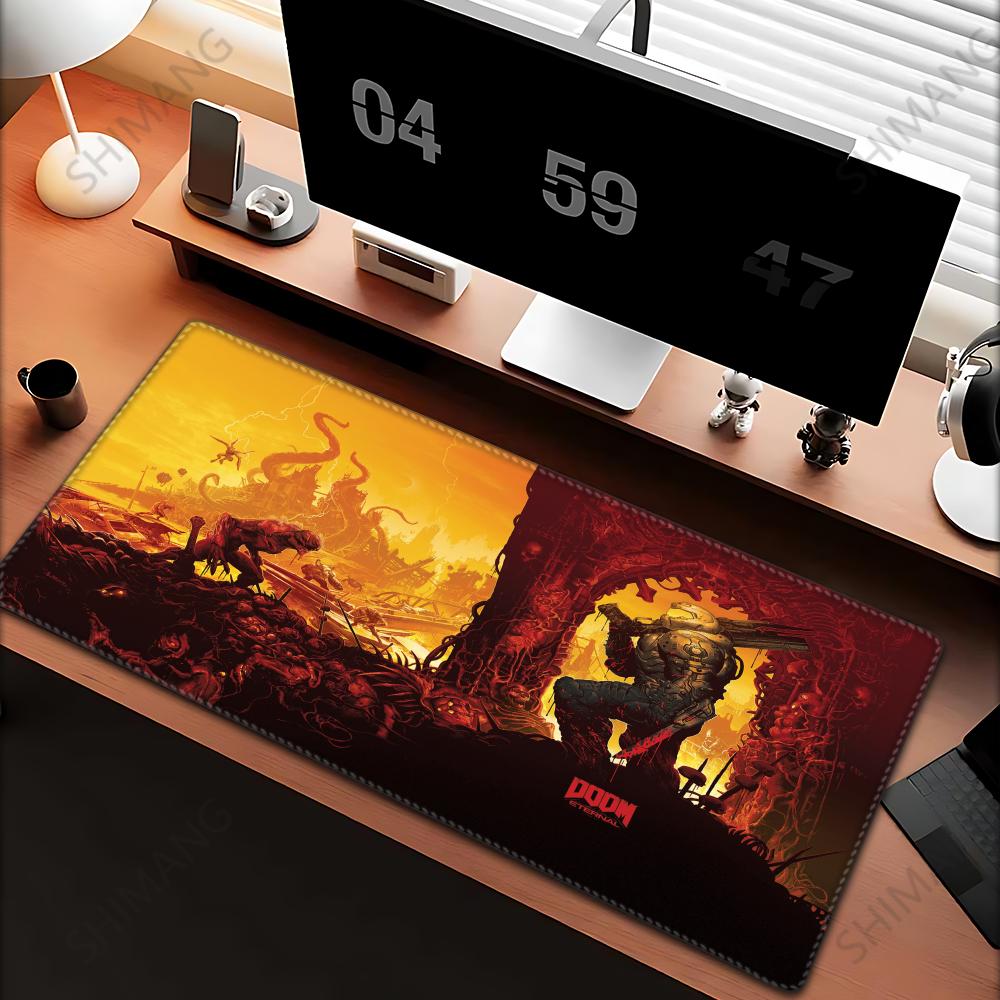 HD DDoom Mousepad Large Gaming Mouse Pad LockEdge Thickened Computer Keyboard Table Desk Mat