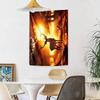 Deer Wall Decor Tapestry Art For Pet Memorial Birthdaywedding Party Backdrop Family Gift