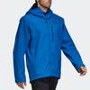 Adidas Logo Print Comfortable Casual Sports Long Sleeve Windbreaker Men Outerwear Blue CY1888