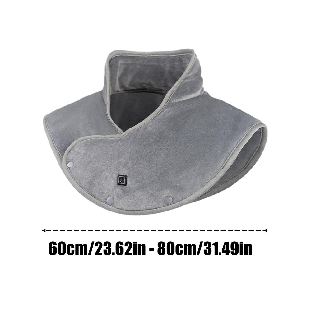 Heated Wrap for Shoulder 3-Gear Thermal Hot Compressed Shawl Heated Neck Wraps for Home Travel Vacation Winter Late Autumn
