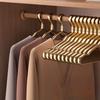 Clothes Hangers Metal 5 Pack Smooth Surface Shirt Dress Hanger Gold Aluminum Suit Hangers Durable Heavy Duty Coat Hangers
