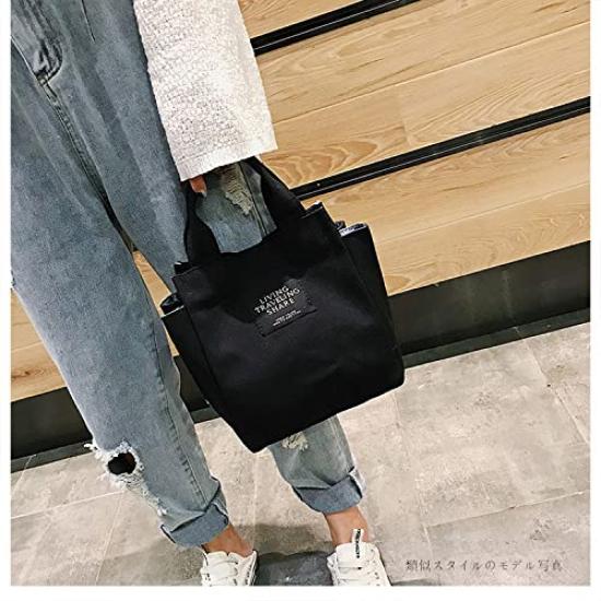 Mini Tragetasche für Canvas-Tragetasche Einfach zum Mittagessen Pendeln Handtasche [SEYIXU] Frauen, Tasche, Klein, Erwachsener, Niedlich, Stilvoll, Leicht, Funktional, Verwendung, Tasche,