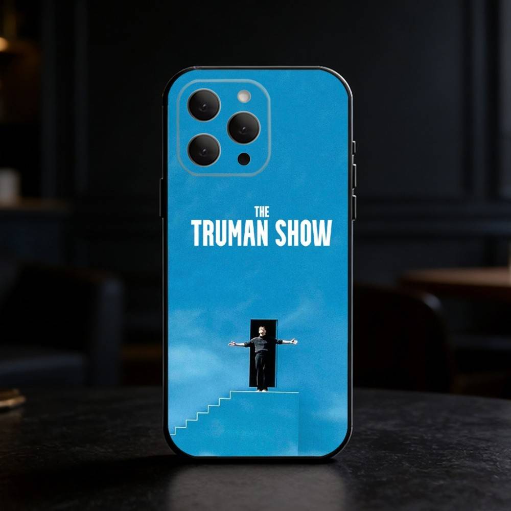 

T-Trumen movie S-Show movie Phone Case For iPhone 17,16,15,14,13,12,11 Plus,Pro Max,SE4Soft Silicone Black Cover iPhone15pro