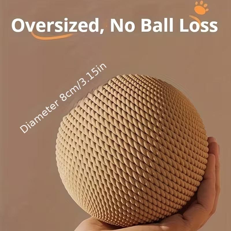 Jianma Cat Toy Ball Cat Toys Bite Resistant and Wear-resistant Cat Sisal Ball Pet Accessories Natural Sisal Material Gift