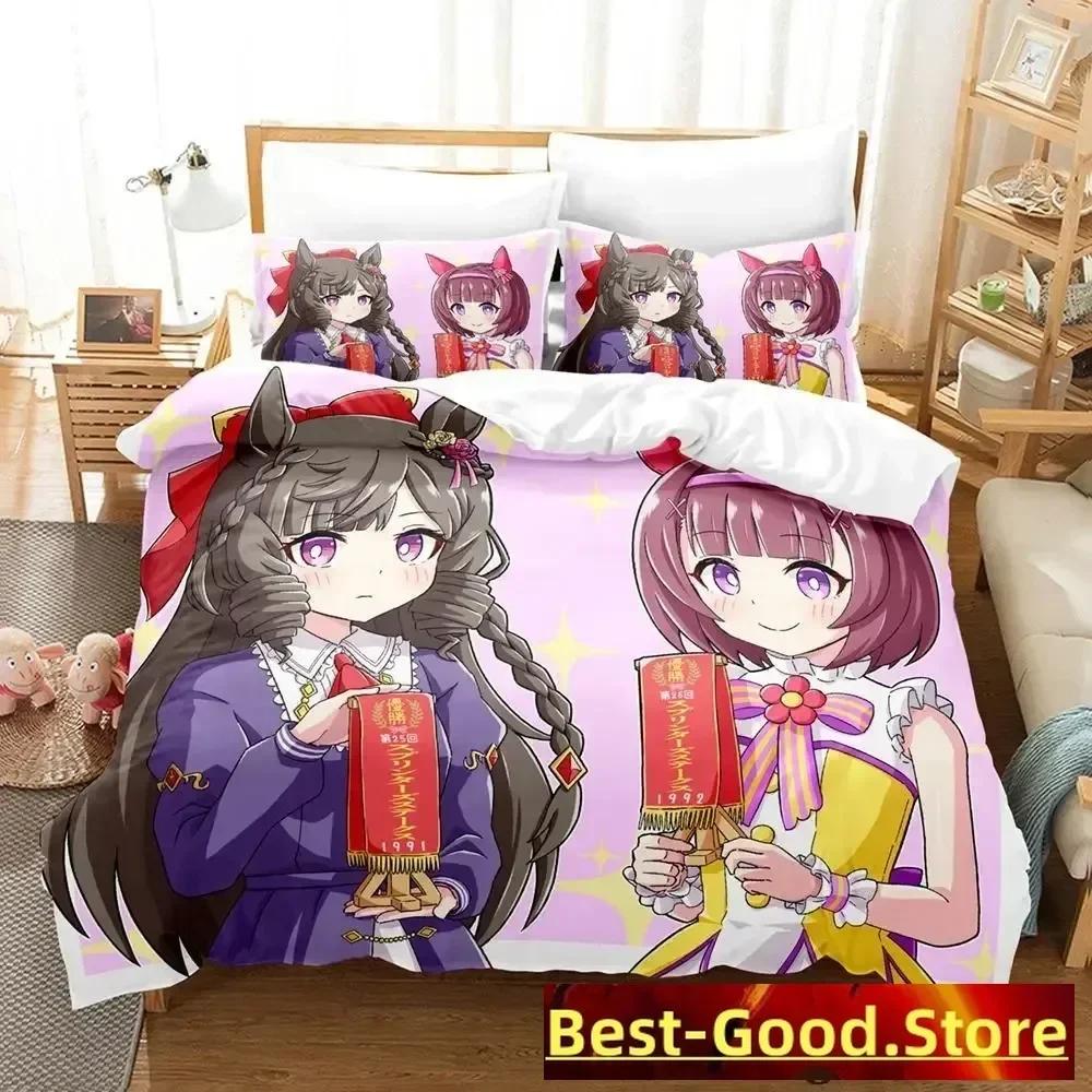 New Nekopara Ova Bedding Set Duvet Cover Sheet Printed Bed Set Pillowcase Bed Full Queen King Size Comforter Bedroom