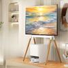 Art TV Stand Living Room Bedroom Solid Wood Stands Suitable for 32-86 Inch Screens Floor-standing Brackets Mobile Cart