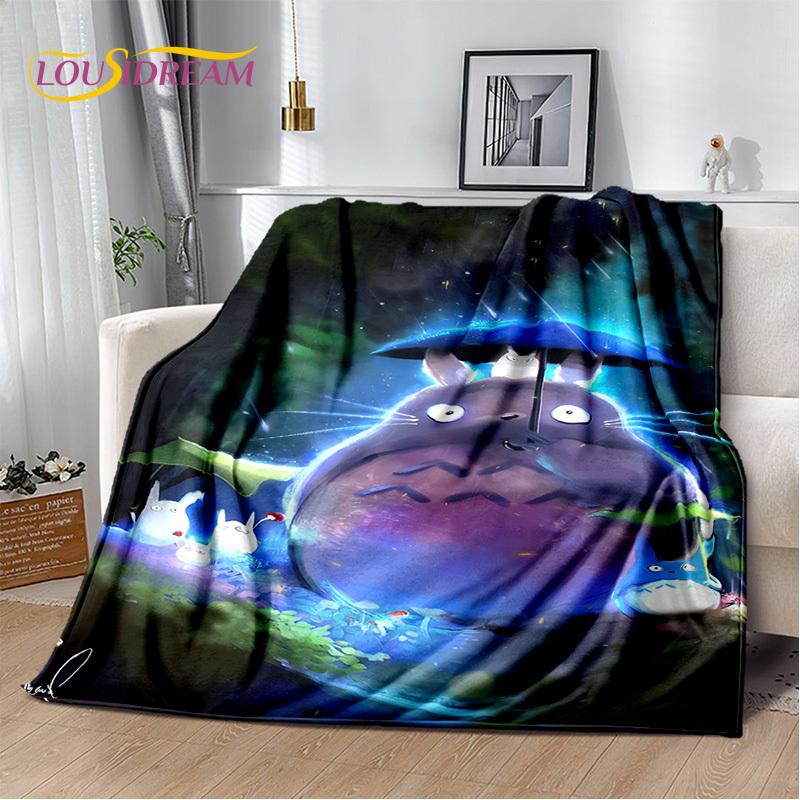 

3D японское аниме T0T0R0 мультяшное мягкое одеяло, мягкое одеяло для дома, спальни, кровати, дивана, пикника, путешествия, покрывало, детский подарок 50x60in