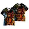 Women/Men's Casual Five Nights At Freddys T-shirts Short Sleeve Tops Tees Children 3D Cartoon Casual T Shirts