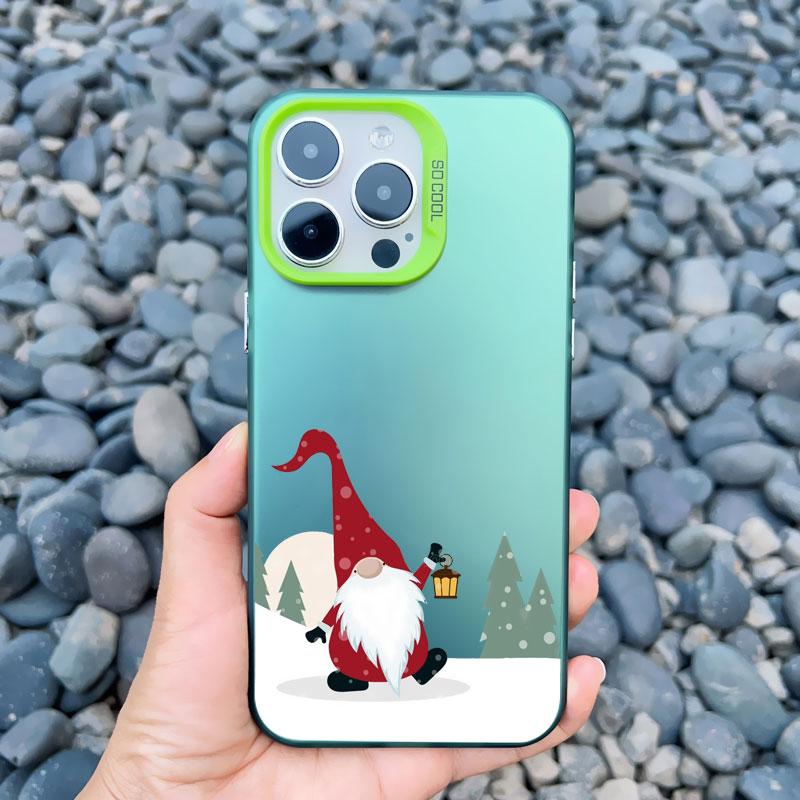 

New Year Christmas Santa Claus Phone Case for IPhone 16 14 13 12 11 Pro Max 13 Mini 16 Pro Max 15 14 Plus Cute Laser Back Covers iphone 13 mini