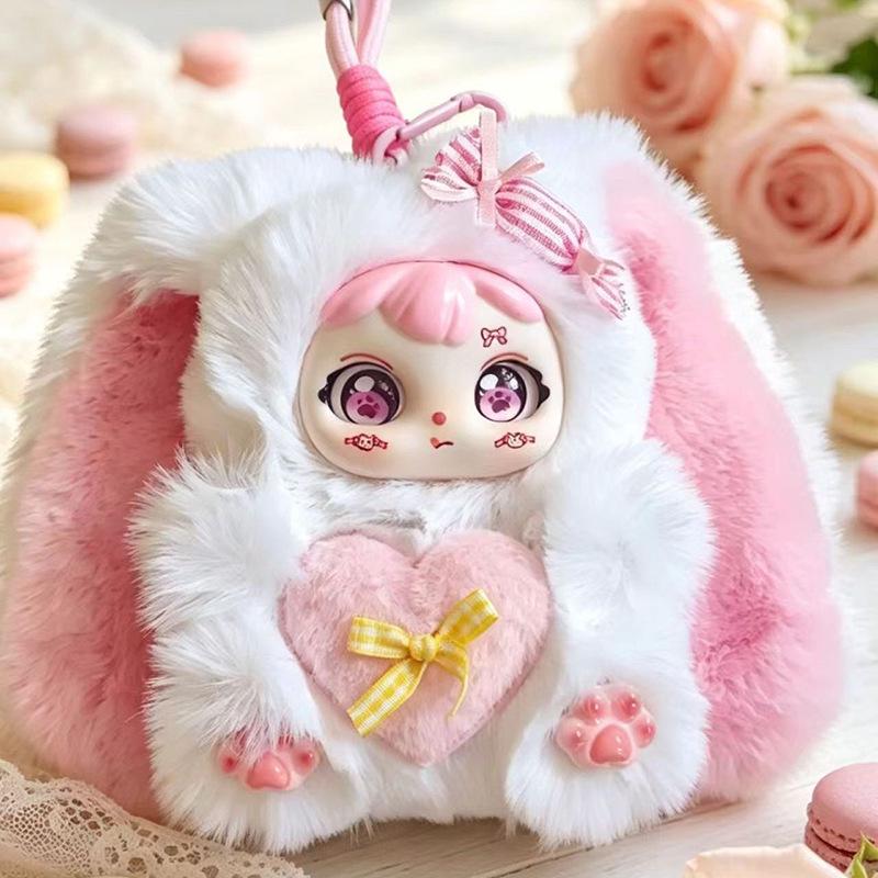 Cross-Border Sweetheart Rabbit Doll Face Plush Toy Pendant
