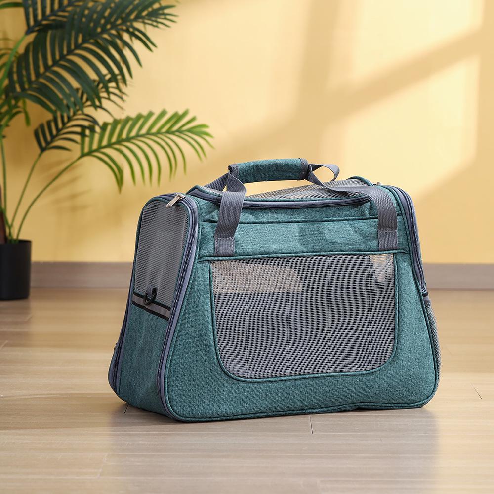 Portable Breathable Crossbody Cat Carrier: Lightweight, Fashionable Pet Travel Bag for Airline and Outdoor Use