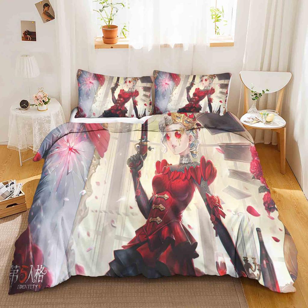 Game: Identity V Polyester Duvet Cover Set Bedding Queen Size Sets Cotton Cute Printed Cartoon Quilt Cover Suitable For Children