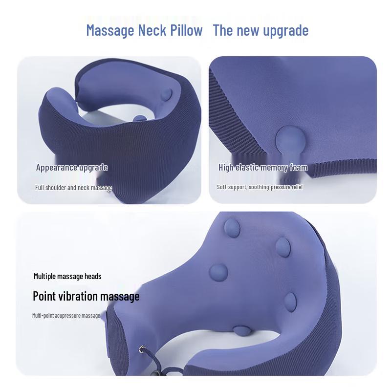 Portable Heated U-shaped Neck Massager Pillow
