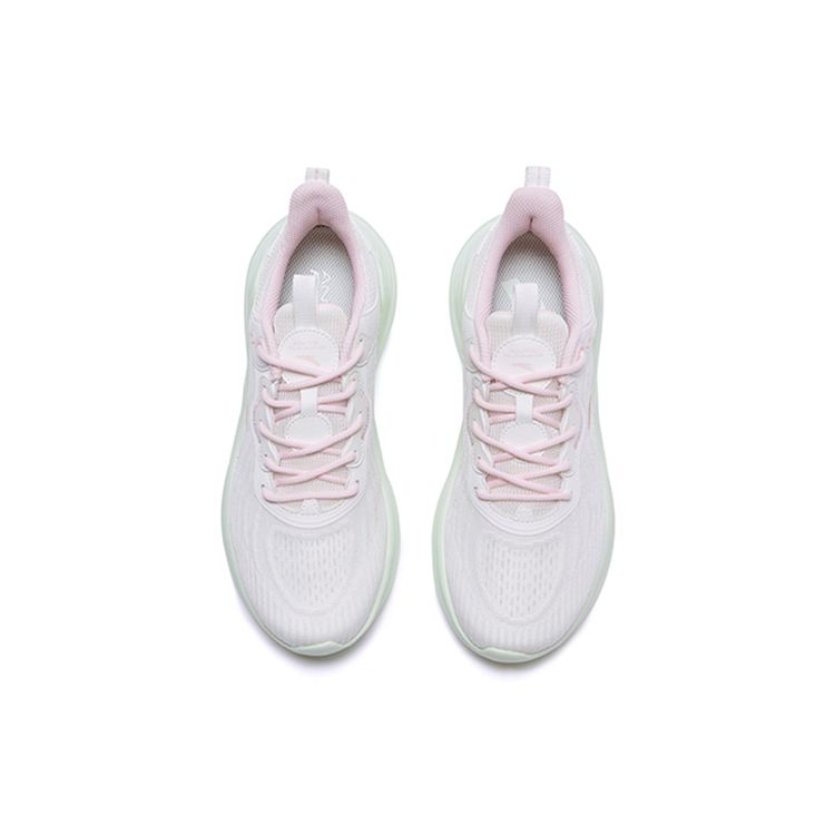 Anta Lingyun 3 Comfortable Shock Absorbing Non-Slip Wear-Resistant Breathable Lightweight Low-Top Running Shoes Women sneaker White Pink 922235540-1