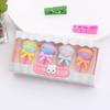 For Kids Student Holiday Prize Rubber Pencil Eraser Cartoon Eraser Box Yummy Dessert Erasers Set